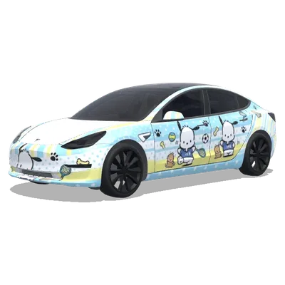 帕恰狗（Pochacco） – 特斯拉 Model 3 塗裝