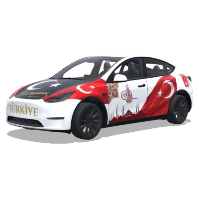 Турция, Ататюрк (Türkiye, Atatürk) – оклейка Tesla Model Y