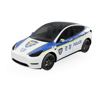 Полиция Кореи (Korean National Police) – оклейка Tesla Model Y