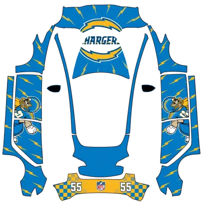 Chargers NFL (NFL Chargers) – covering Tesla Model 3
