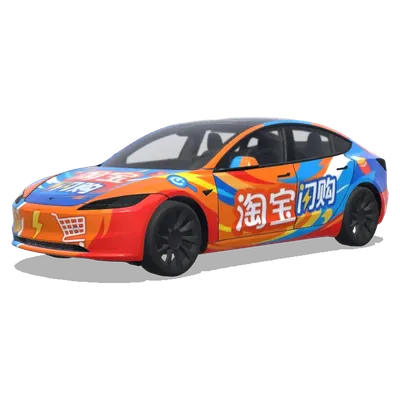 Taobao Ele.me (淘宝闪购饿了么) – Tesla Model 3 Wrap