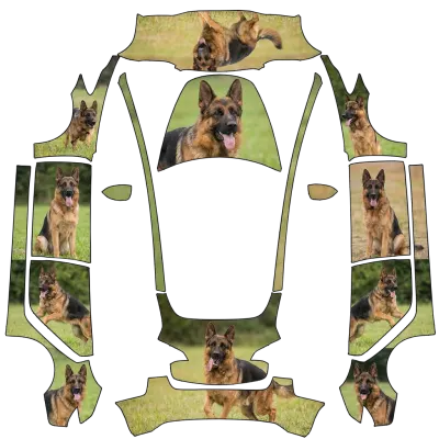 德國牧羊犬（German Shepherds） – 特斯拉 Model 3 塗裝