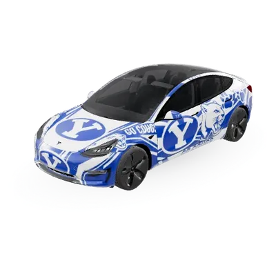 BYU Cougars (byu cougars) – Tesla Model 3 Wrap