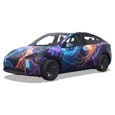 houdini porcedural model – Tesla Model Y wrap