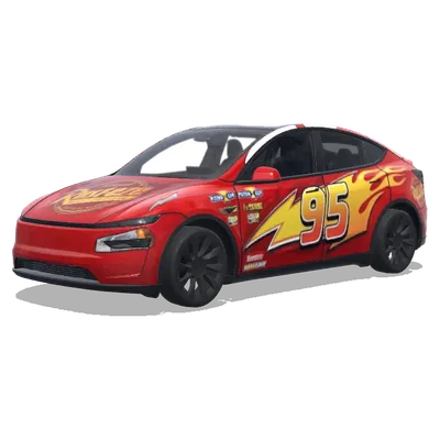 マックィーン (Disney the car lighting McQueen) – テスラ Model Y ラッピング