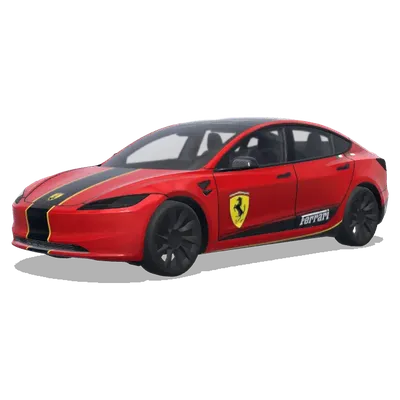 페라리 (Ferrari) – 테슬라 Model 3 랩핑