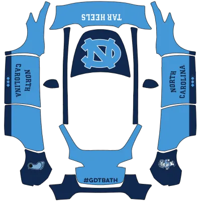 UNC Tar Heels – Tesla Model Y wrap