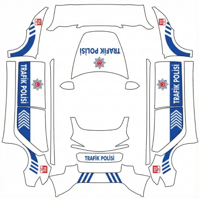 土耳其交警（Türkiye Trafik Polisi (Turkish Police)） – 特斯拉 Model 3 塗裝