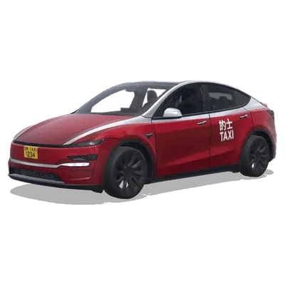 Taxi de Hong Kong (hong kong taxi) – covering Tesla Model Y