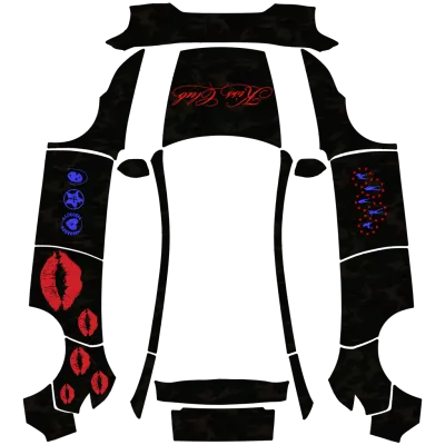 特斯拉新款迷彩（camo wrap tesla new 1） – 特斯拉 Model Y 塗裝