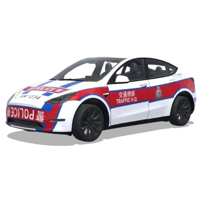Полиция Гонконга (hong kong police traffic) – оклейка Tesla Model Y