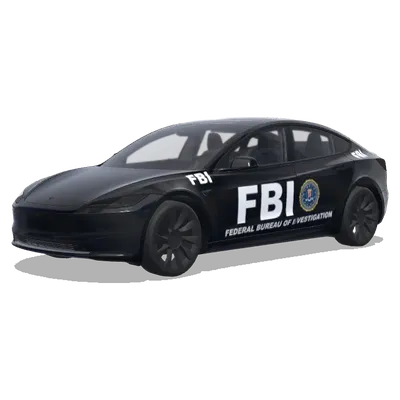 ФБР (fbi) – оклейка Tesla Model 3