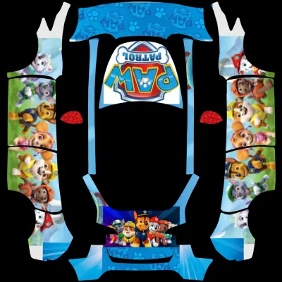 paw patrol – Tesla Model Y wrap