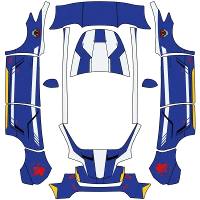 Evangelion Unit-00 – Tesla Model Y wrap