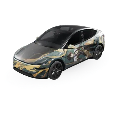 Zhongli (钟离) – Tesla Model Y Wrap