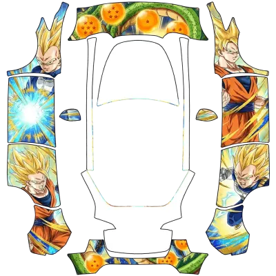 Dragon ball Z – Tesla Model Y wrap
