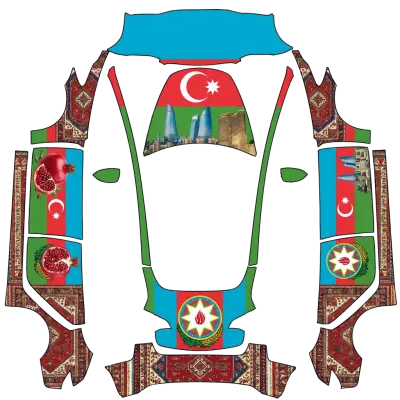 azerbaijan – Tesla Model 3 wrap
