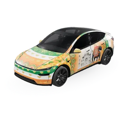 Indien (India) – Tesla Model Y Wrap