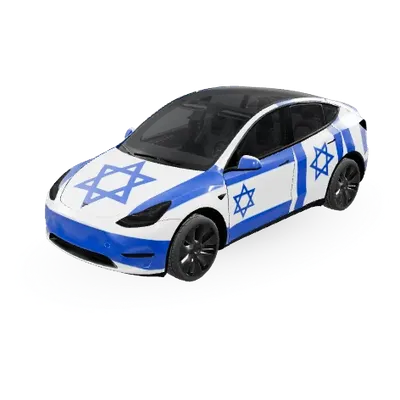 Израиль (Israel) – оклейка Tesla Model Y