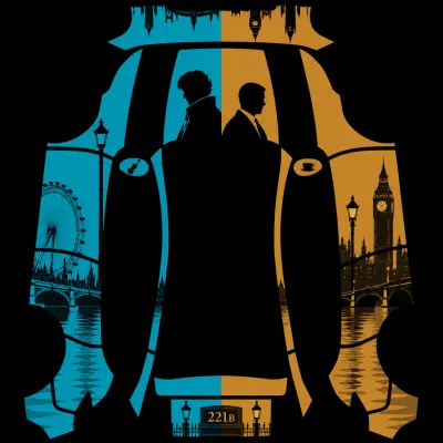 셜록과 존 (Sherlock and John Moonflower Murders Style) – 테슬라 Model Y 랩핑