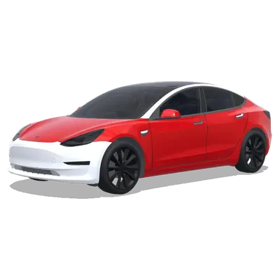 Rear Logo Red Line – Tesla Model 3 wrap