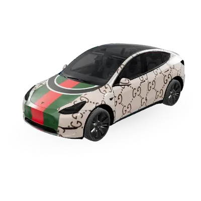 Gucci Folie (Gucci Wrap) – Tesla Model Y Wrap