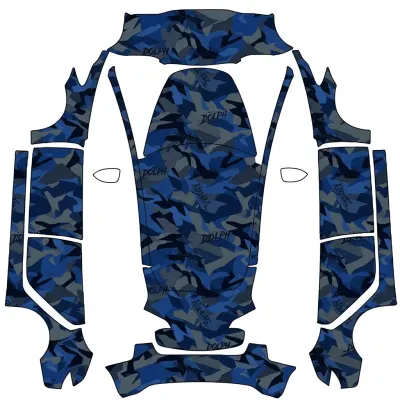 多爾夫藍迷彩（Dolph Bule Camo） – 特斯拉 Model 3 塗裝