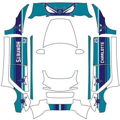 夏洛特黃蜂（Charlotte Hornets） – 特斯拉 Model 3 塗裝