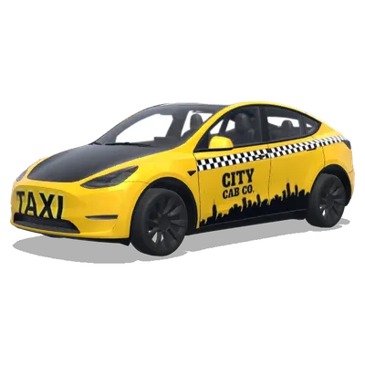 城市計程車剪影 – 特斯拉 Model Y 塗裝