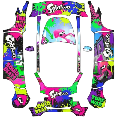 Splatoon – Tesla Model Y Wrap