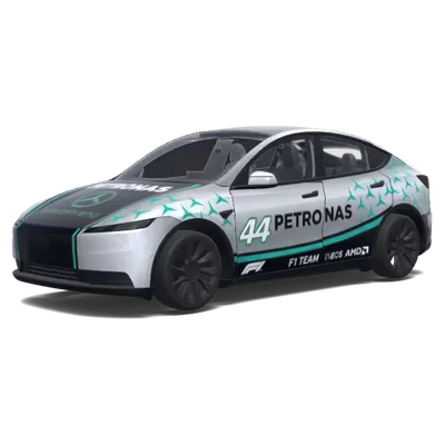 2026 F1 梅赛德斯风格（2026 F1 style Mercedes Petronas.） – 特斯拉 Model Y 涂装