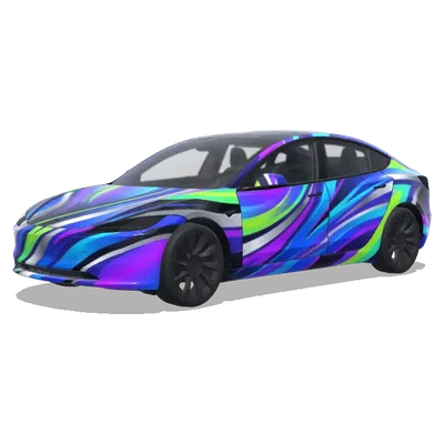 Neonfluss – Tesla Model 3 Wrap
