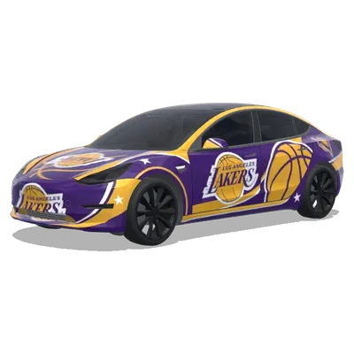 Lakers – Tesla Model 3 wrap