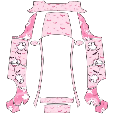 Rosa Halloween (Pink Halloween) – Tesla Model Y Wrap