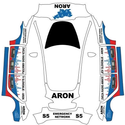 Zveza radioamaterjev Slovenije - ARON – Tesla Model 3 wrap