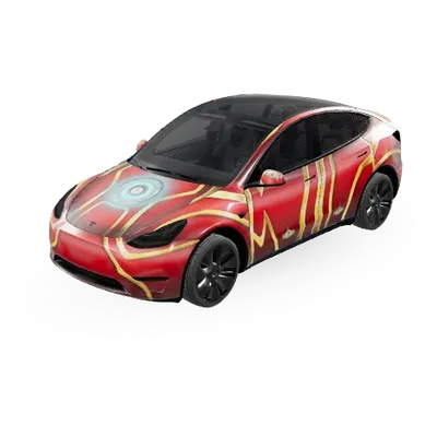 아이언맨 (Ironman) – 테슬라 Model Y 랩핑