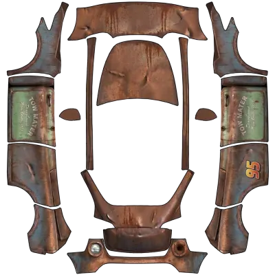 板牙（Tow Mater） – 特斯拉 Model Y 塗裝