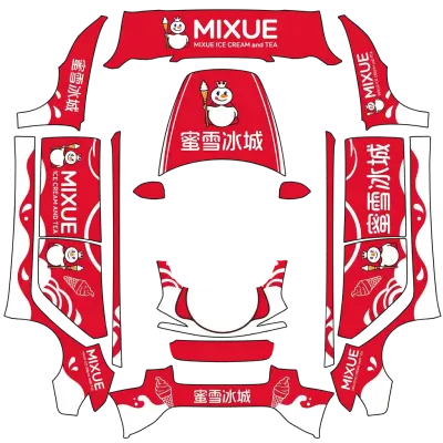 믹스 맥시 (Mixue Maxie) – 테슬라 Model 3 랩핑