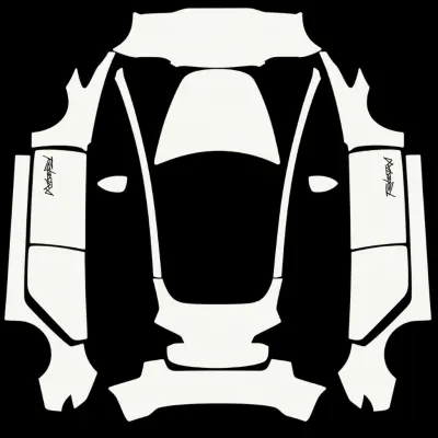 Model 3 Robotaxi noir (Model 3 Robotaxi Black lettering) – covering Tesla Model 3