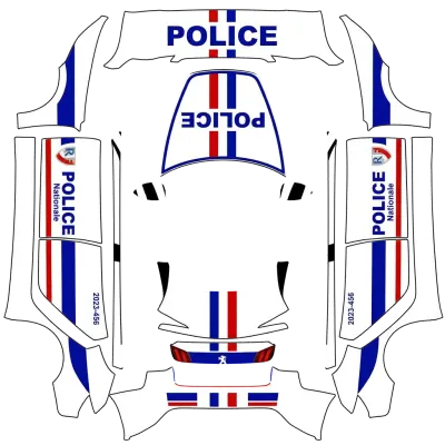 法國國家警察（Police Nationale Française） – 特斯拉 Model 3 塗裝