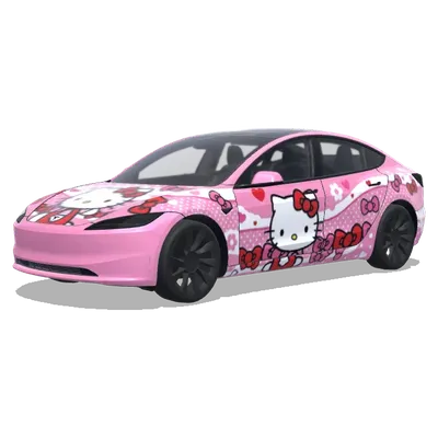 Hello Kitty – Tesla Model 3 wrap
