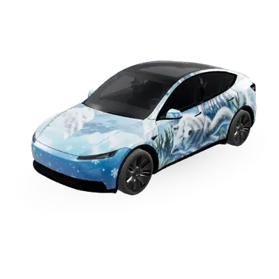 Schnee (Snow) – Tesla Model Y Wrap