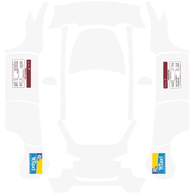 Taxi 33 (taxi 33) – Tesla Model Y Wrap