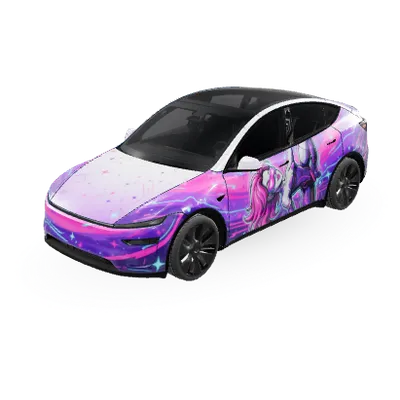 Weiß (White) – Tesla Model Y Wrap