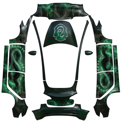 Slytherin (slytherin) – Tesla Model 3 Wrap