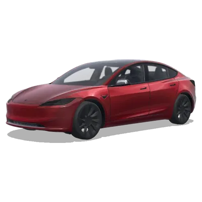 全紅配碳纖維後視鏡（Ultra red all around. The mirrors are carbon fiber） – 特斯拉 Model 3 塗裝