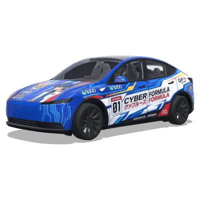 サイバーフォーミュラ (Future GPX Cyber Formula Style) – テスラ Model Y ラッピング