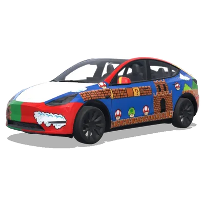 マリオとルイージ (mario and luigi) – テスラ Model Y ラッピング