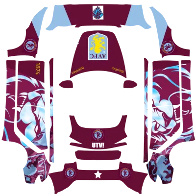 阿斯頓維拉（AVFC） – 特斯拉 Model 3 塗裝