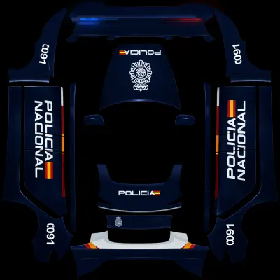 西班牙國家警察（policia nacional） – 特斯拉 Model 3 塗裝